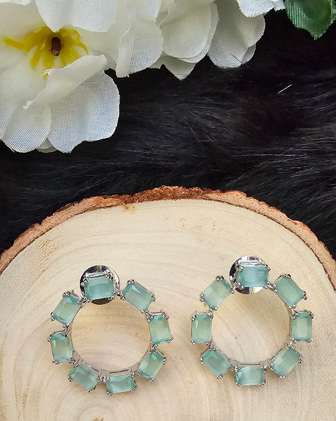 Aqua Elegance Necklace and Earring Set