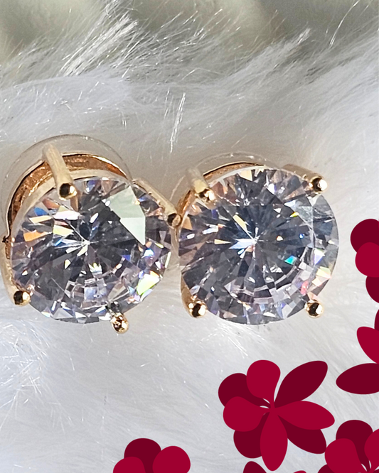 Dazzling Cubic Zirconia Stud Earrings