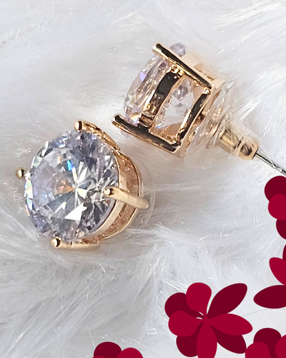 Dazzling Cubic Zirconia Stud Earrings