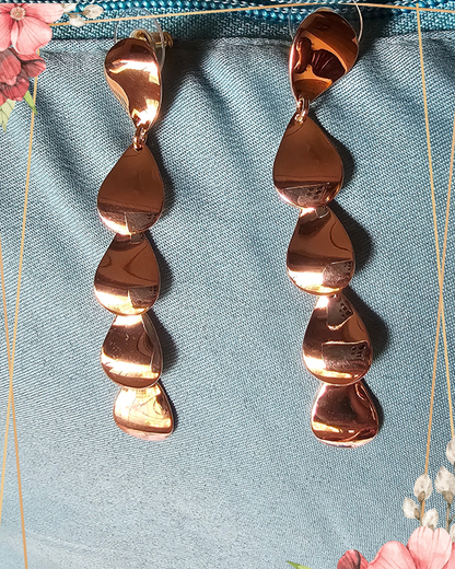 Cascading Teardrop Dangle Earrings