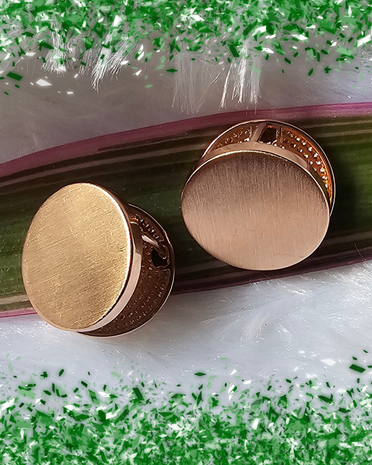 Minimalist Matte Gold Stud Earrings